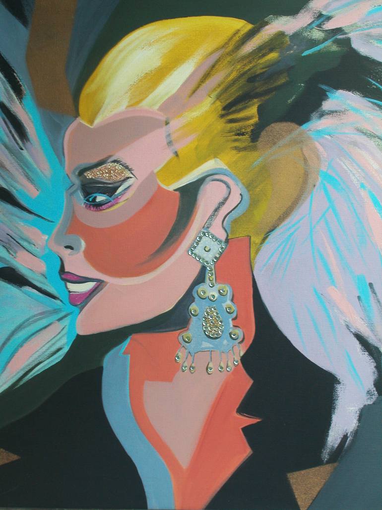 Original Figurative Pop Culture/Celebrity Painting by Suzana Mara Sacchi Padovano