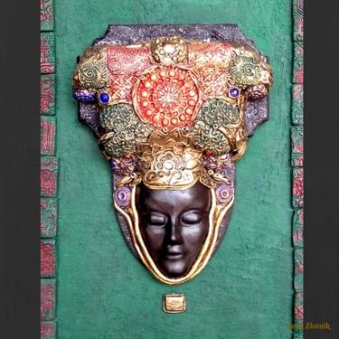 "The Queen of Sheba - The Fragrant". Wall Hanging Sculpture, Interior mask thumb