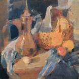 Still  life with  a basket by Inna Andrazhevskaya