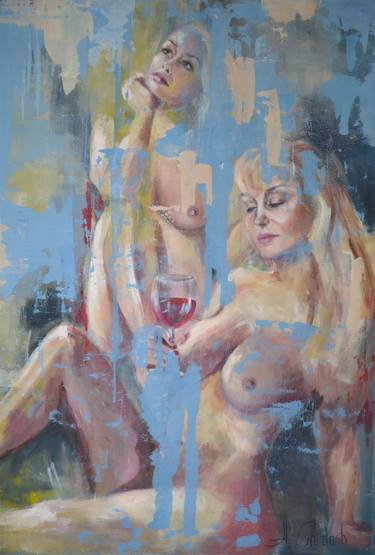 Original Expressionism Nude Paintings by Alusea Gordash