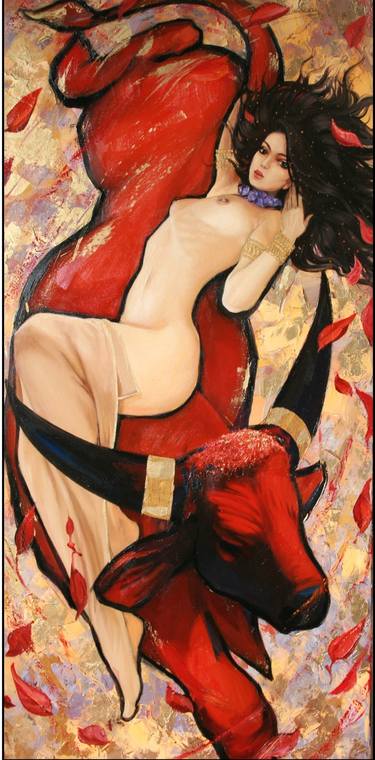 Original Expressionism Erotic Paintings by Spartak Sharipo