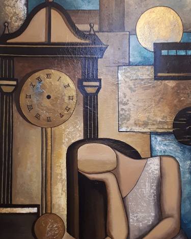 Original Cubism Abstract Paintings by Sherine Tolba