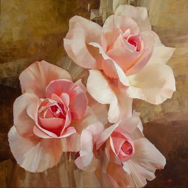 Original Realism Floral Paintings by Vasyl Khodakivskyi