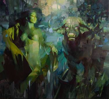 Original Expressionism Fantasy Paintings by Vasyl Khodakivskyi