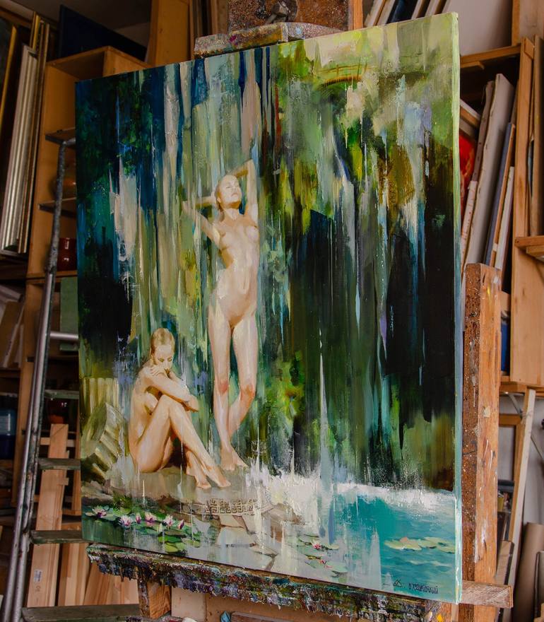 Original Erotic Painting by Vasyl Khodakivskyi