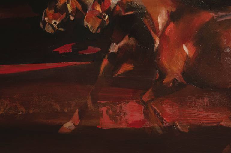 Original Expressionism Horse Painting by Vasyl Khodakivskyi