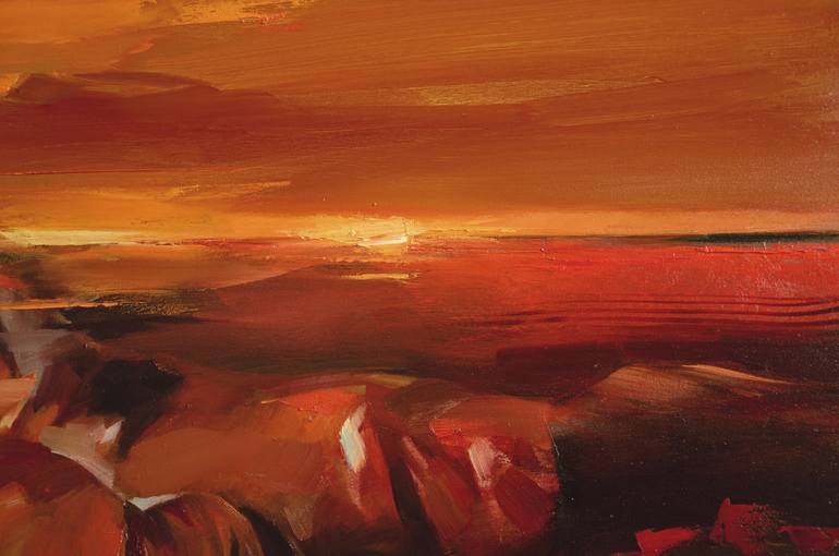 Original Expressionism Horse Painting by Vasyl Khodakivskyi