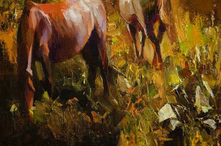 Original Horse Painting by Vasyl Khodakivskyi