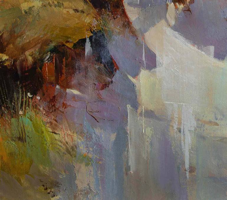 Original Expressionism Beach Painting by Vasyl Khodakivskyi