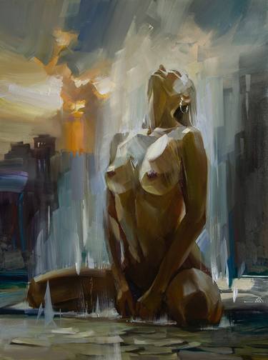 Original Figurative Nude Paintings by Vasyl Khodakivskyi