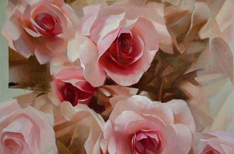 Original Realism Floral Painting by Vasyl Khodakivskyi