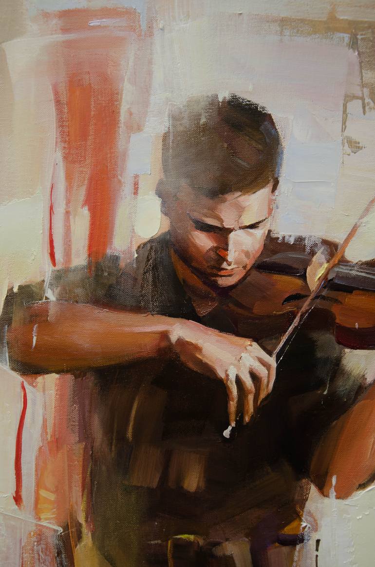 Original Expressionism Music Painting by Vasyl Khodakivskyi