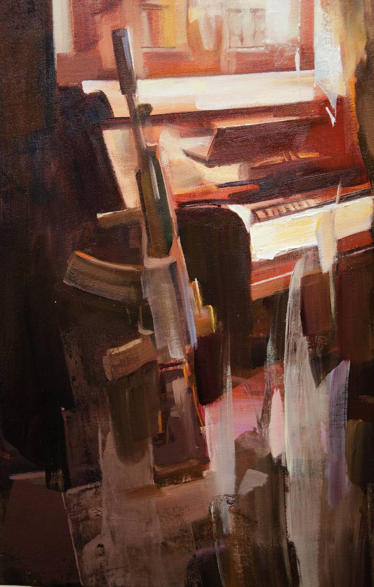 Original Expressionism Music Painting by Vasyl Khodakivskyi