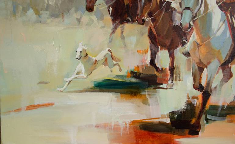 Original Figurative Animal Painting by Vasyl Khodakivskyi