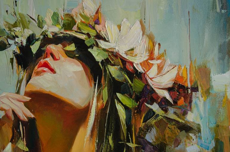 Original Figurative Love Painting by Vasyl Khodakivskyi