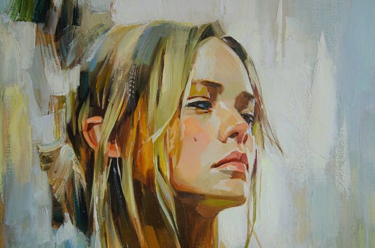 Original Figurative Love Painting by Vasyl Khodakivskyi