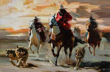Original Figurative Animal Painting by Vasyl Khodakivskyi