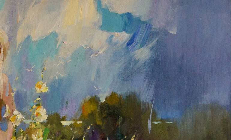 Original Figurative Erotic Painting by Vasyl Khodakivskyi