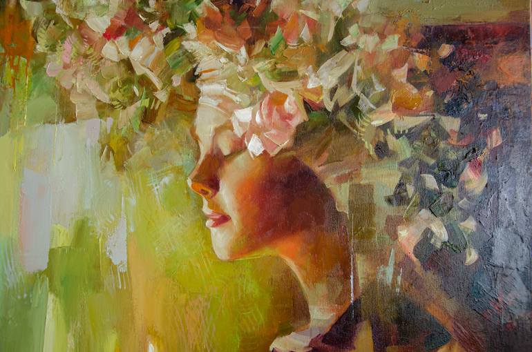 Original Figurative Love Painting by Vasyl Khodakivskyi