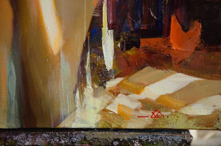 Original Expressionism Erotic Painting by Vasyl Khodakivskyi