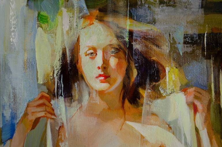 Original Expressionism Erotic Painting by Vasyl Khodakivskyi