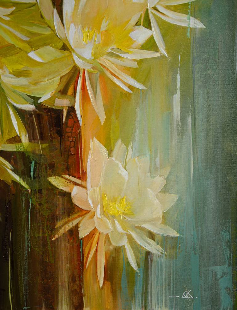 Original Figurative Floral Painting by Vasyl Khodakivskyi