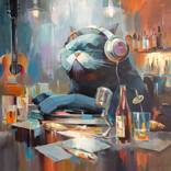 Bar Nocturne by Vasyl Khodakivskyi