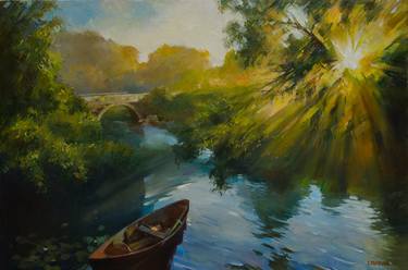 Print of Realism Boat Paintings by Vasyl Khodakivskyi