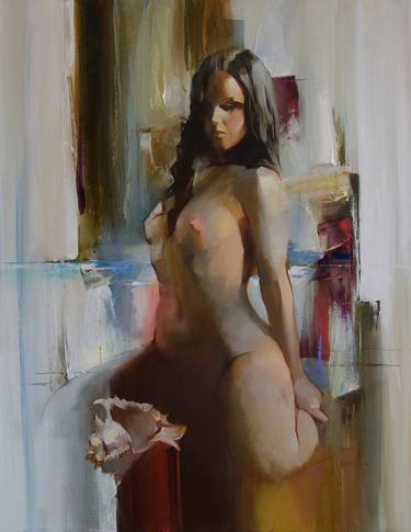Print of Fine Art Nude Paintings by Vasyl Khodakivskyi