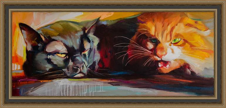 Original Pop Art Animal Painting by Vasyl Khodakivskyi