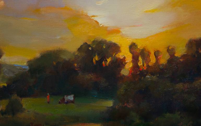 Original Realism Landscape Painting by Vasyl Khodakivskyi