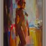 A hot summer day. She does not want to do anything more than throw off all her clothes. And now it's good ...
Oil on canvas
Signed with the initials on the front, and signed & dated on the reverse.