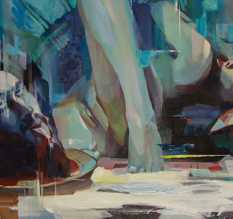 Original Expressionism Erotic Painting by Vasyl Khodakivskyi