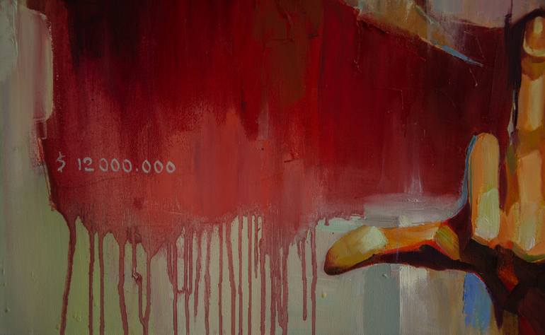 Original Pop Art Humor Painting by Vasyl Khodakivskyi