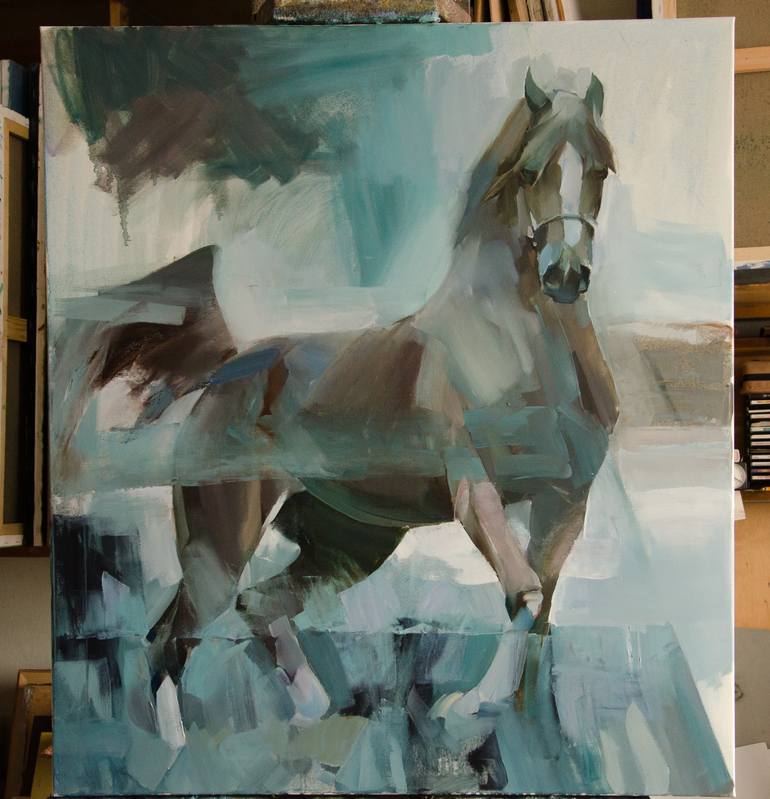 Original Expressionism Animal Painting by Vasyl Khodakivskyi