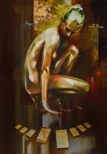 Original Expressionism Body Paintings by Vasyl Khodakivskyi