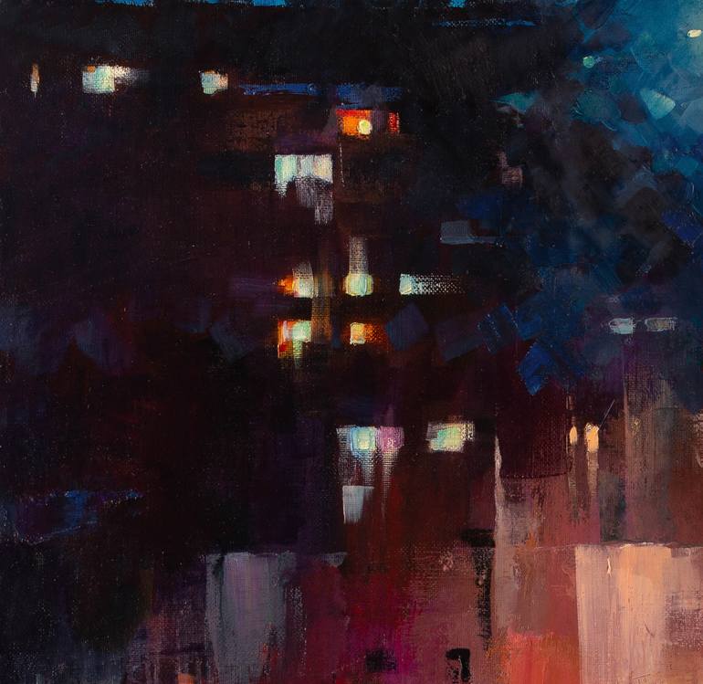 Original Expressionism Children Painting by Vasyl Khodakivskyi