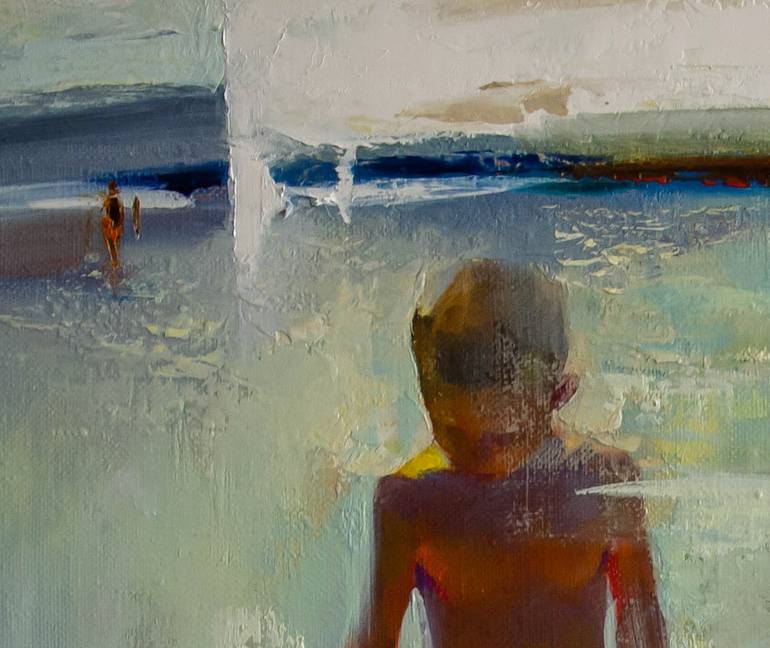 Original Expressionism Children Painting by Vasyl Khodakivskyi