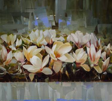 Original Expressionism Floral Paintings by Vasyl Khodakivskyi