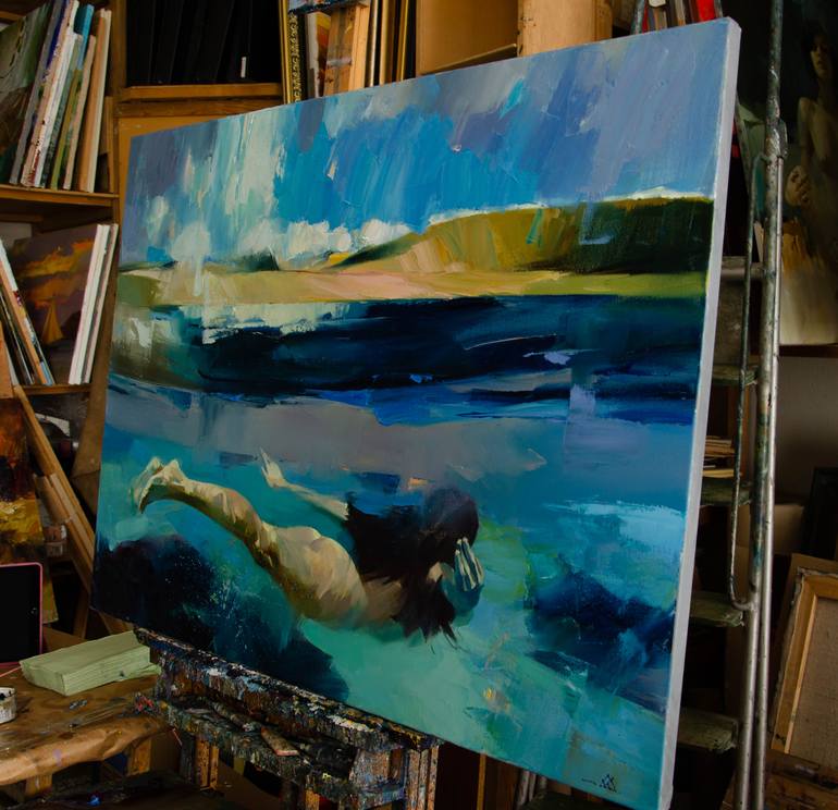 Original Expressionism Nature Painting by Vasyl Khodakivskyi
