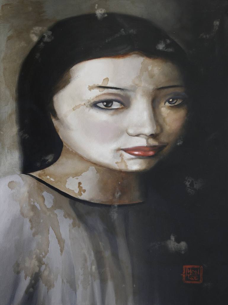 La hija del pescador Painting by Montserrat Aranda | Saatchi Art