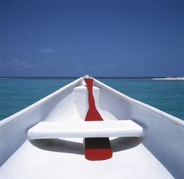 White Canoe Red Paddle, Belize thumb