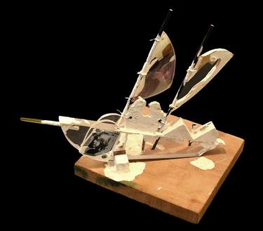 Original Boat Mixed Media by Tom Robinson