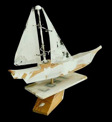 Original Figurative Boat Sculpture by Tom Robinson
