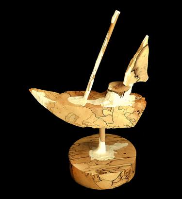 Original Abstract Boat Sculpture by Tom Robinson