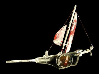 Original Abstract Boat Sculpture by Tom Robinson