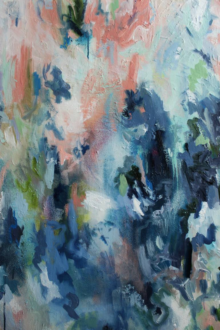 Original Abstract Expressionism Abstract Painting by Thien Nguyen