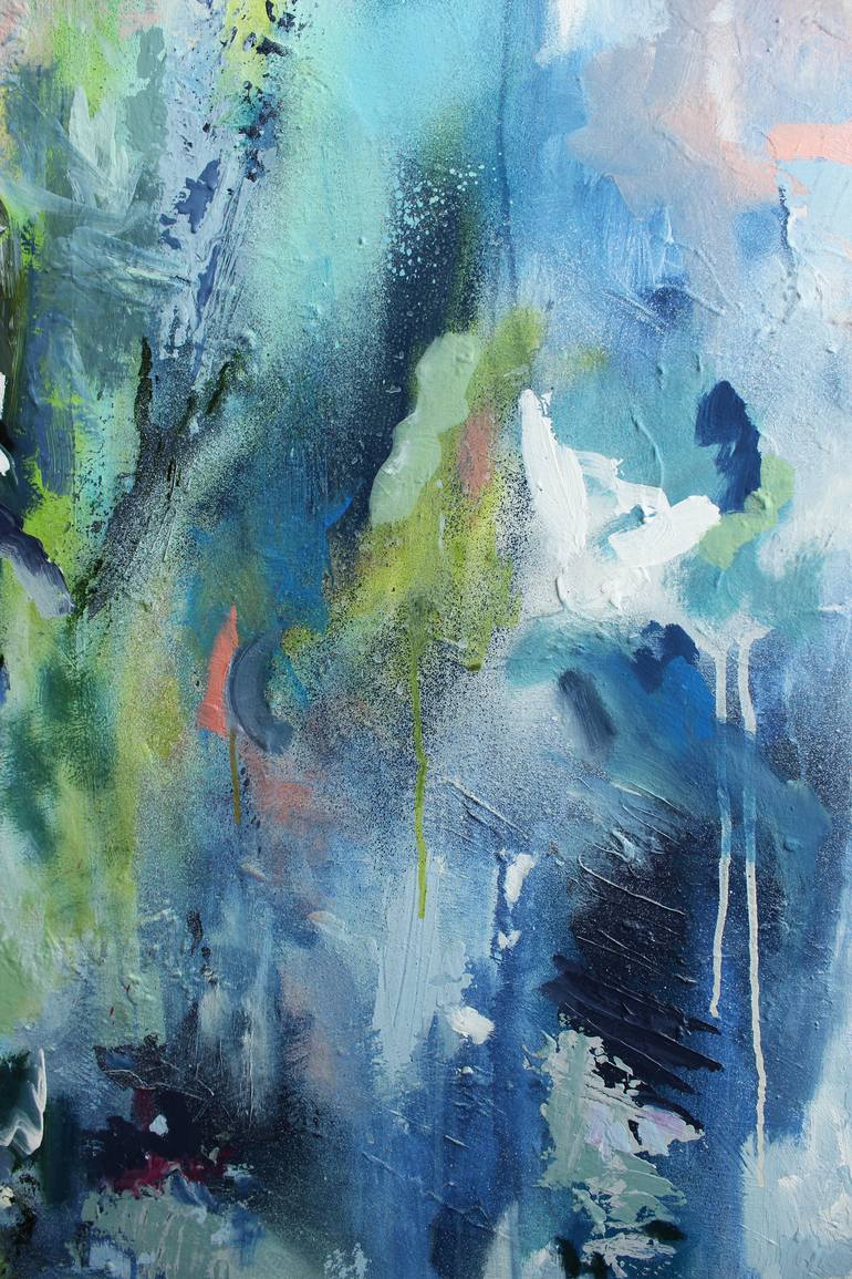 Original Abstract Expressionism Abstract Painting by Thien Nguyen