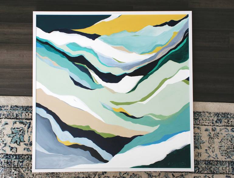 Original Abstract Landscape Painting by Thien Nguyen