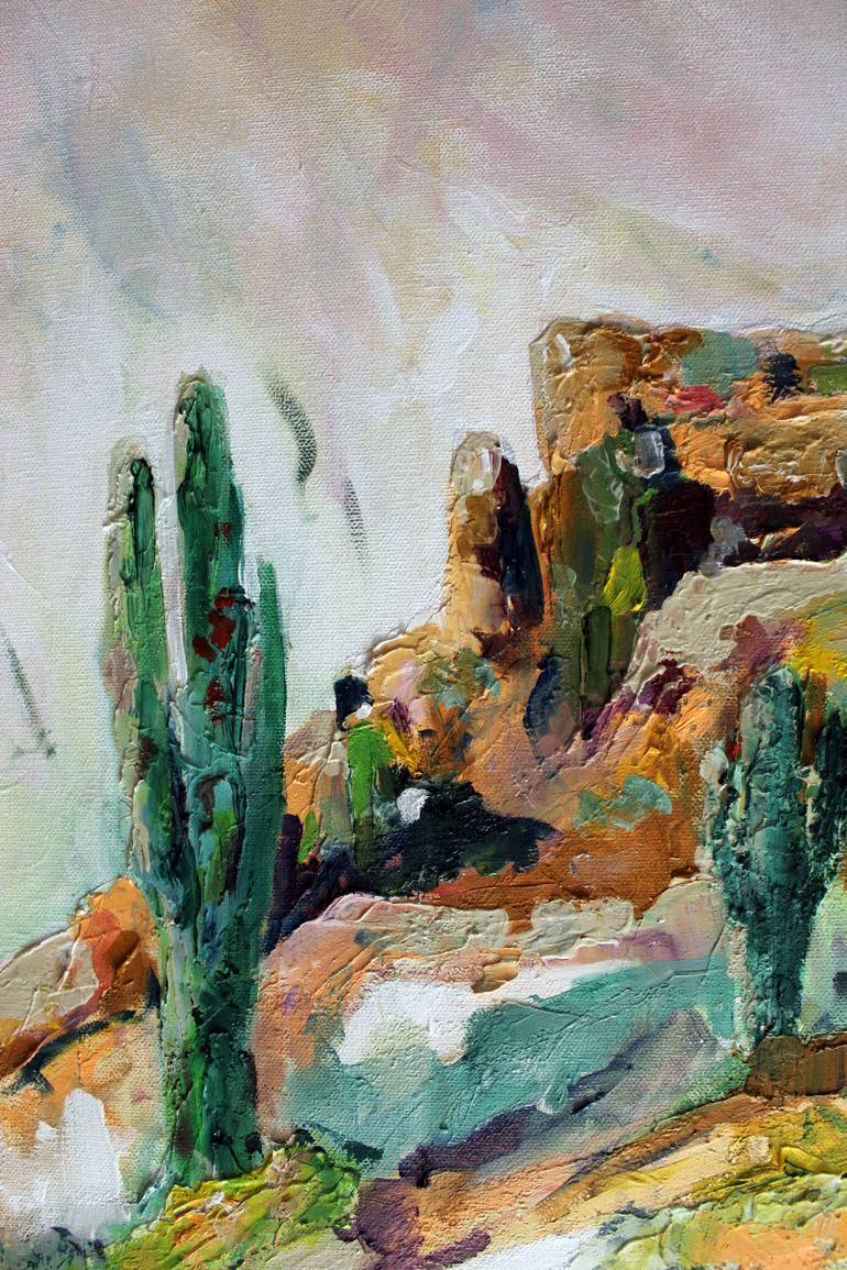 Original Abstract Landscape Painting by Thien Nguyen